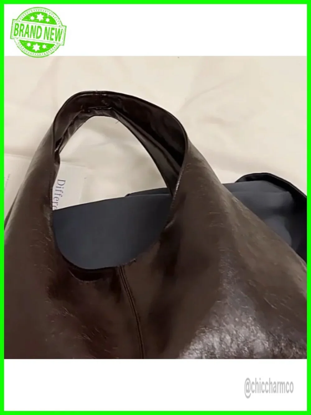 Large Slouchy Hobo Tote Faux Leather Shoulder Bag Work Tote